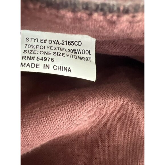 David Young Wool Blend Hat Silver Tone Hardware DYA-2165CD Brown Adjustable - Picture 5 of 5